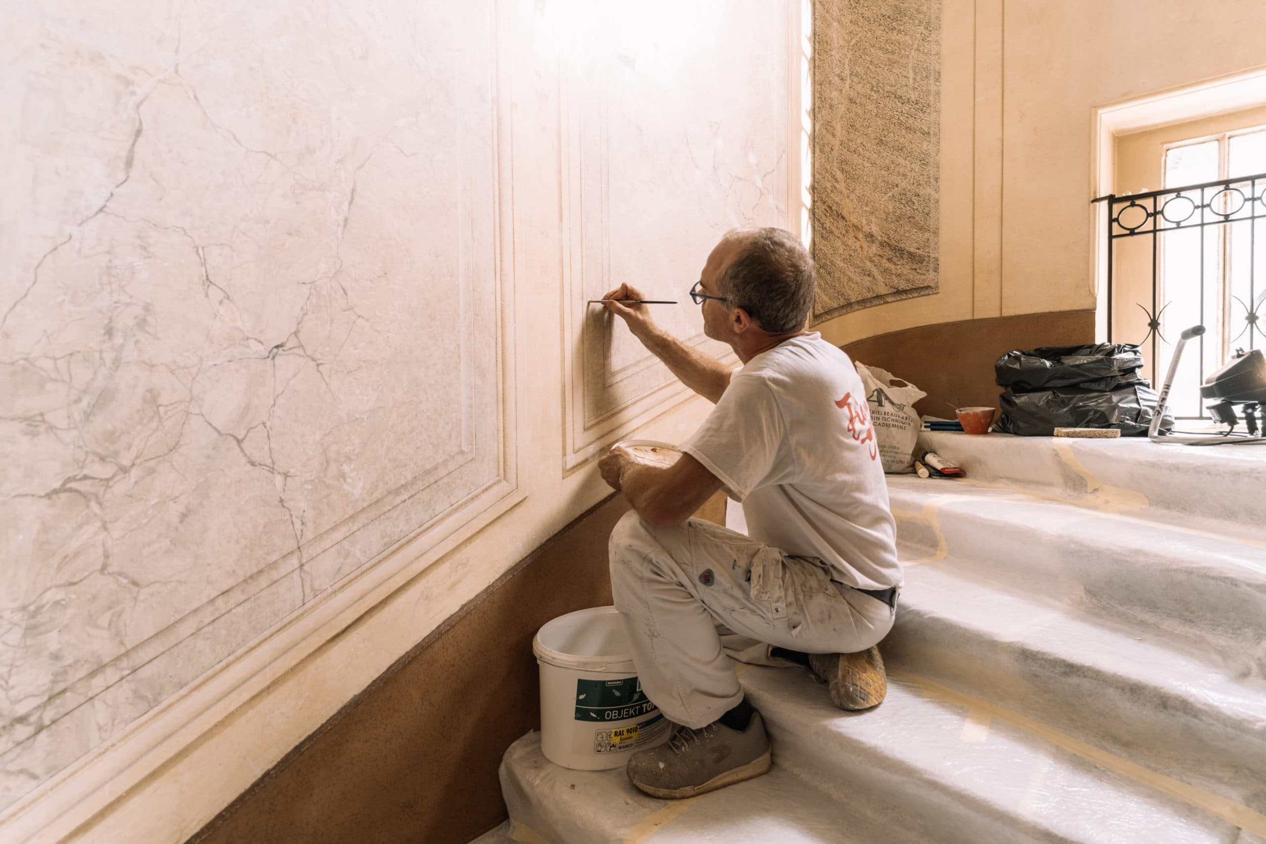 Restauration faux marbre sur site classé — image 2